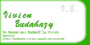 vivien budahazy business card